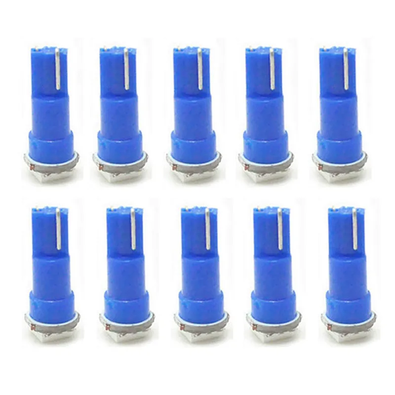 Светодиодные лампочки T5 5050 1SMD прочные светсветильник Ники по выбору 10 шт.