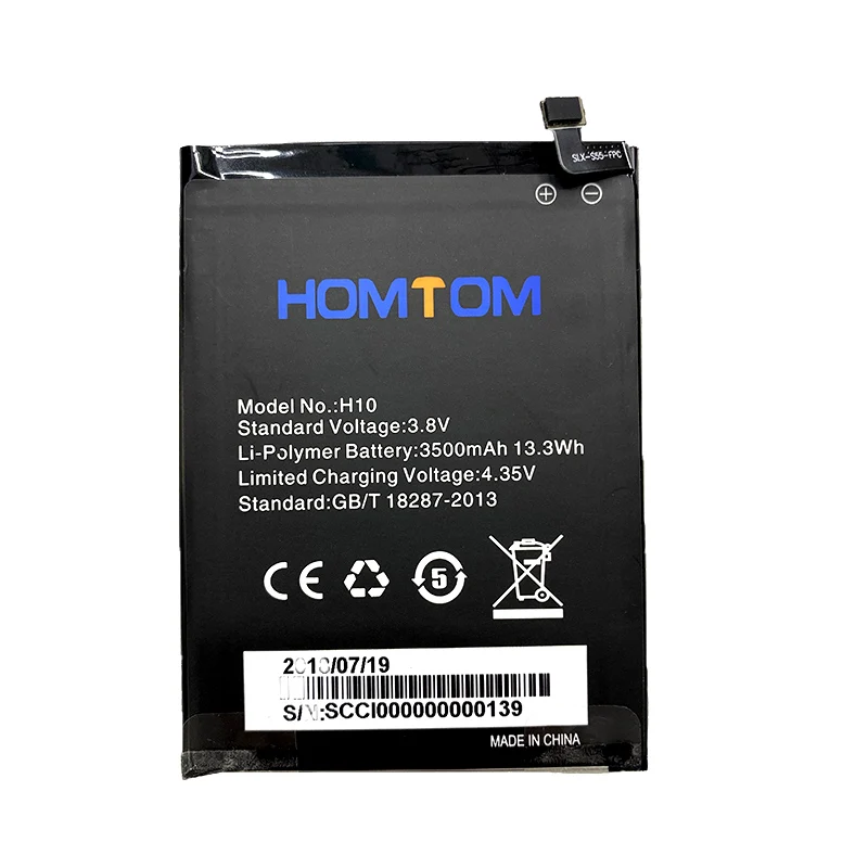 

100% Original 3500mAh Battery For HOMTOM H 10 H10 Mobile Phone High quality Battery+Tracking number