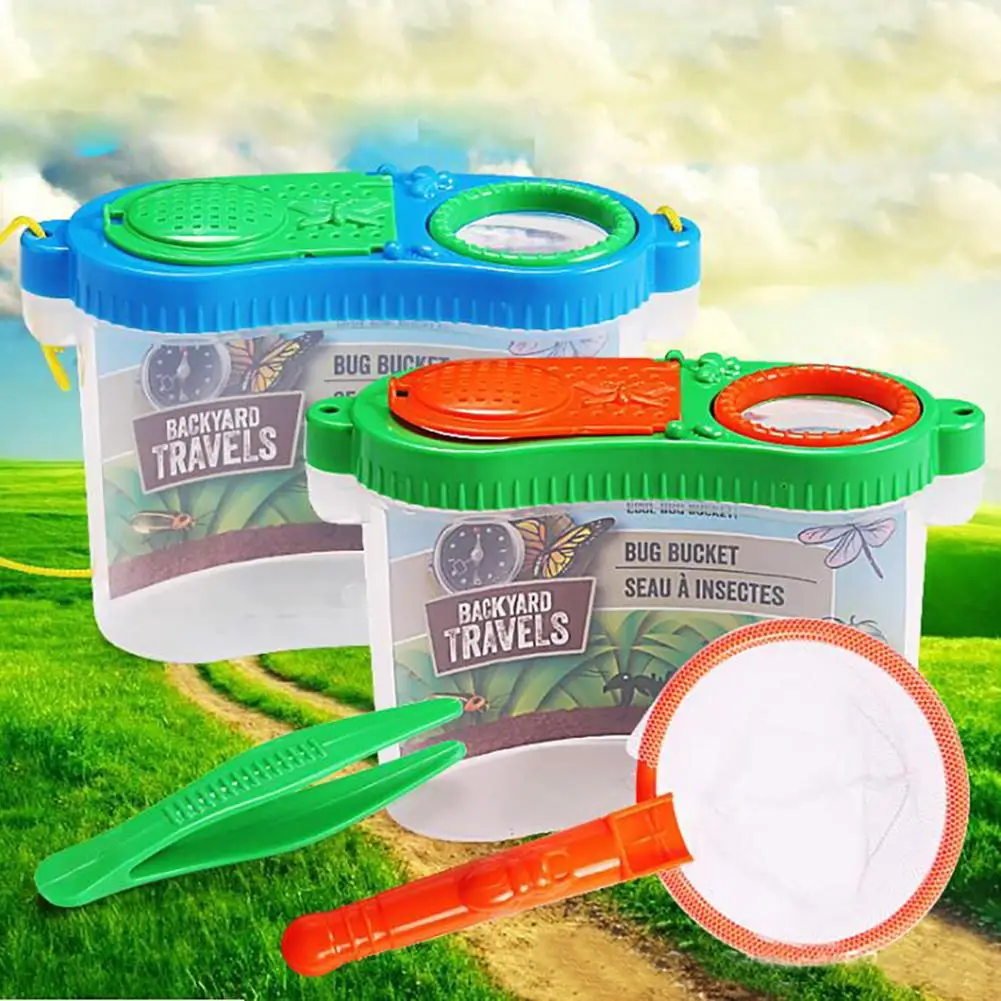 Insect Bug Viewer BoxMagnifier with Tweezers Net Exploration Tool Education Toy | Biology
