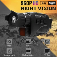 hd infrared night vision device monocular 4k camera video outdoor digital zoom telescope with day and night dual use for hunting
