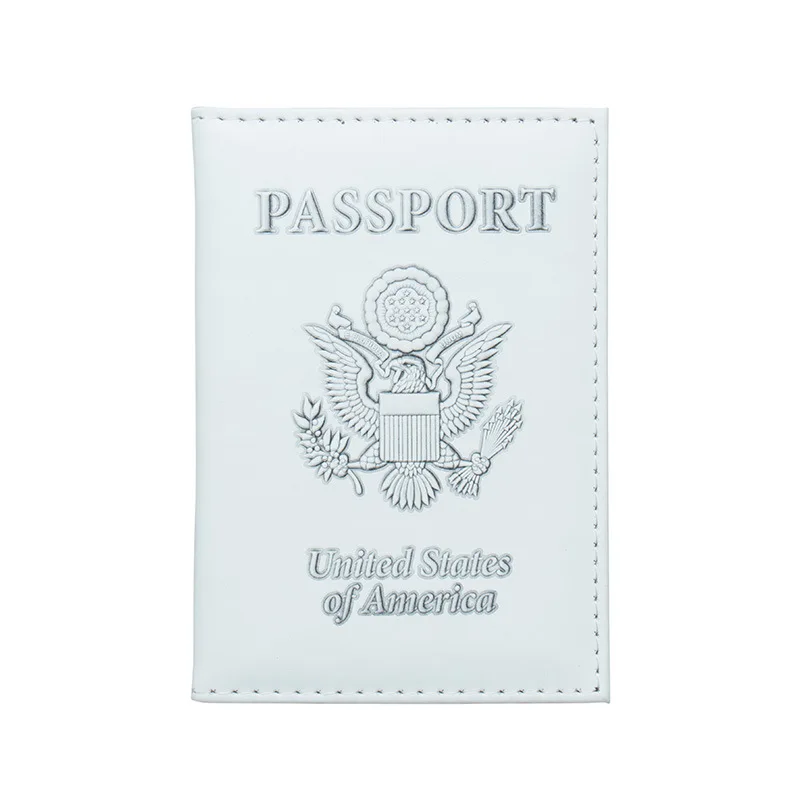 

Zoukane USA American White Eagle Passport Cover Case ID Ticket Holder Passport Wallet Travel Accessories ZSPC41