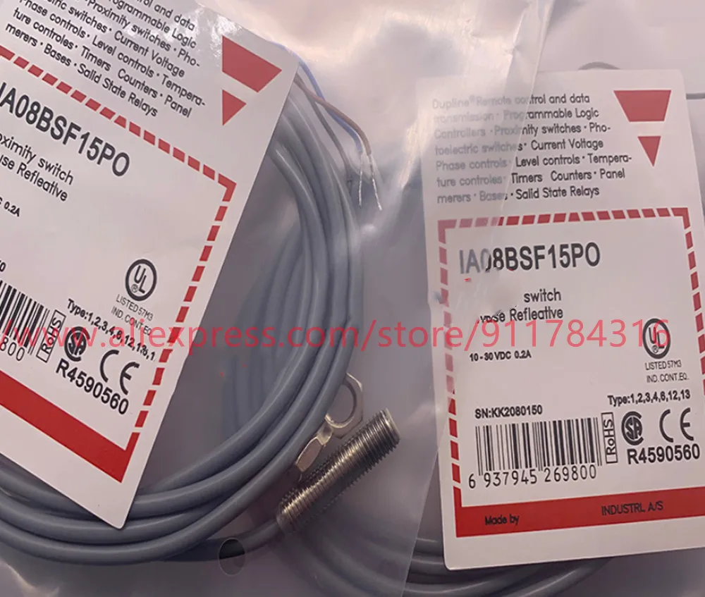 3 шт. новый высококачественный Бесконтактный переключатель Карло IA08BSF15PO3219 IA08BSF15PO