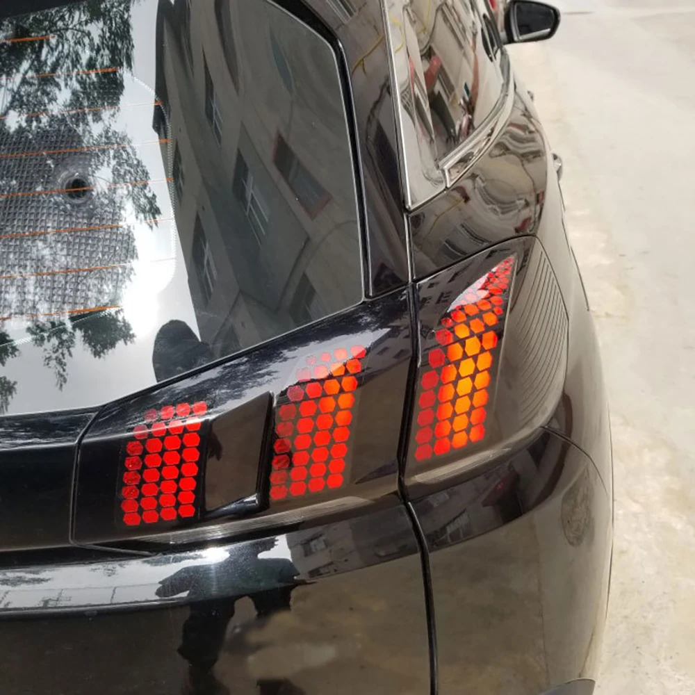 Подходит для Peugeot 3008 4008 5008 модификация специальная наклейка задних фонарей Mustang с