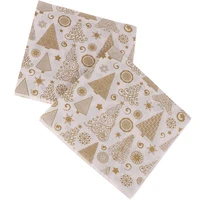 20pcsset festival napkins cloth square christmas paper napkin pocket handkerchief home xmas table craft decoration table napkin
