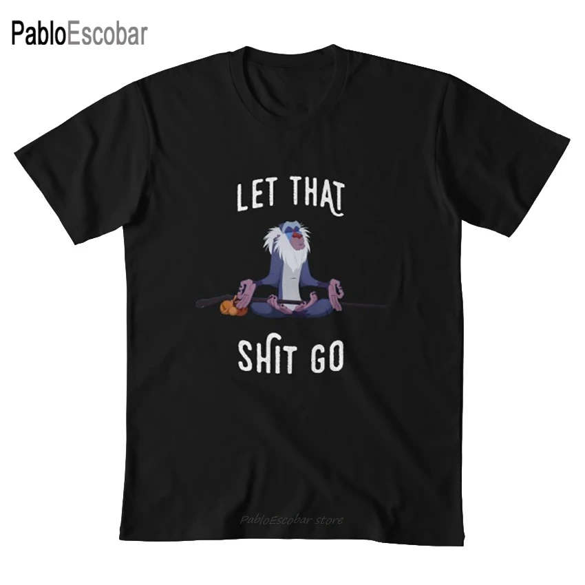 Футболка с надписью Let That shitgo let it Go go buddha rafiki дзен йога смешная Цитата надпись |