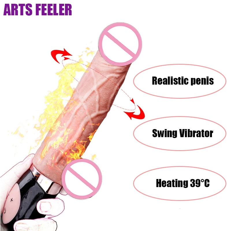Фаллоимитаторы Вибратор реалистичный большой пенис вставка для женской
