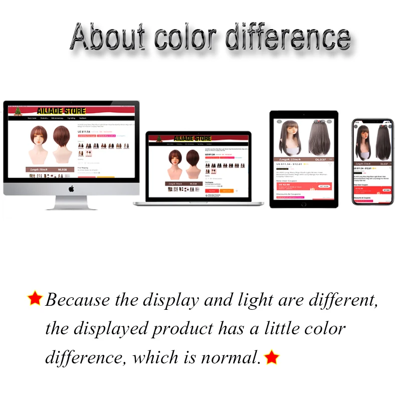 Парик AILIADE синтетический короткий прямой Женский для косплея с натуральными