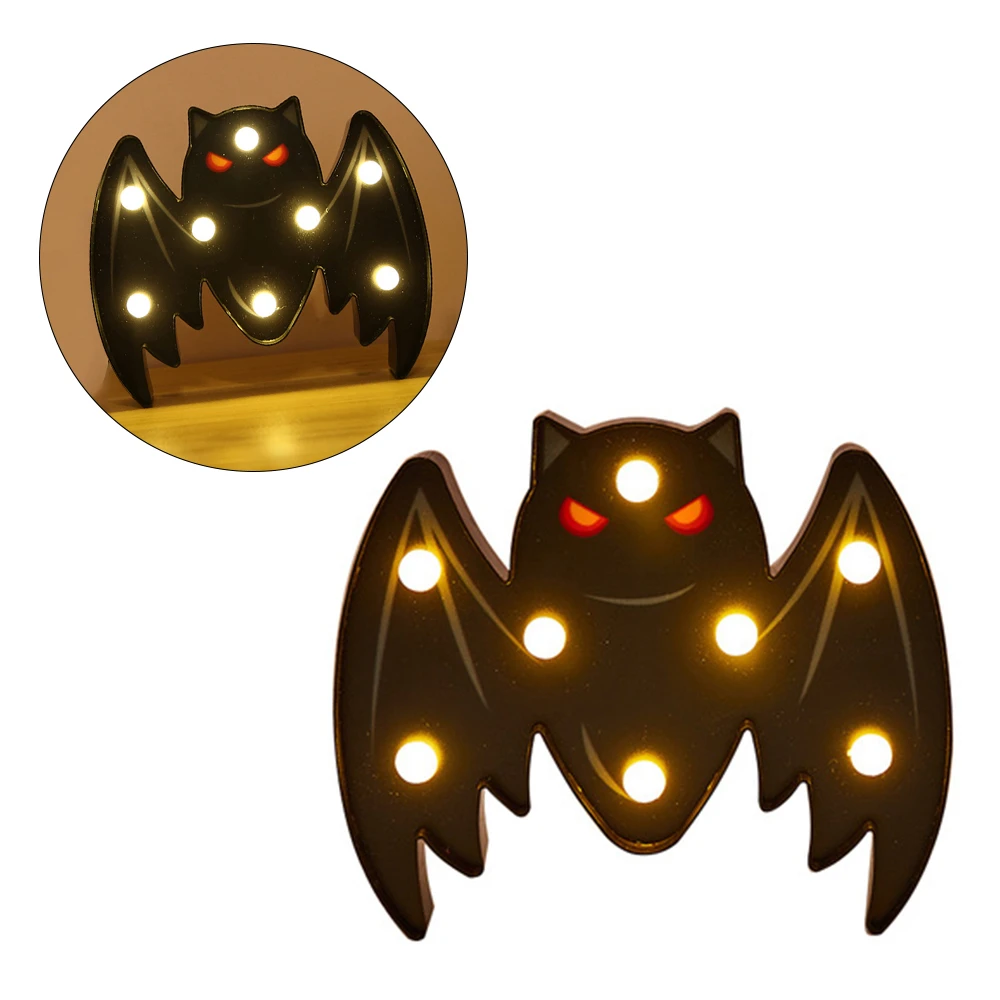 

Светодиодный ночник для Хэллоуина, моделирующий светильник, детское домашнее украшение, яркий свет летучая мышь, праздничная атмосфера, де...