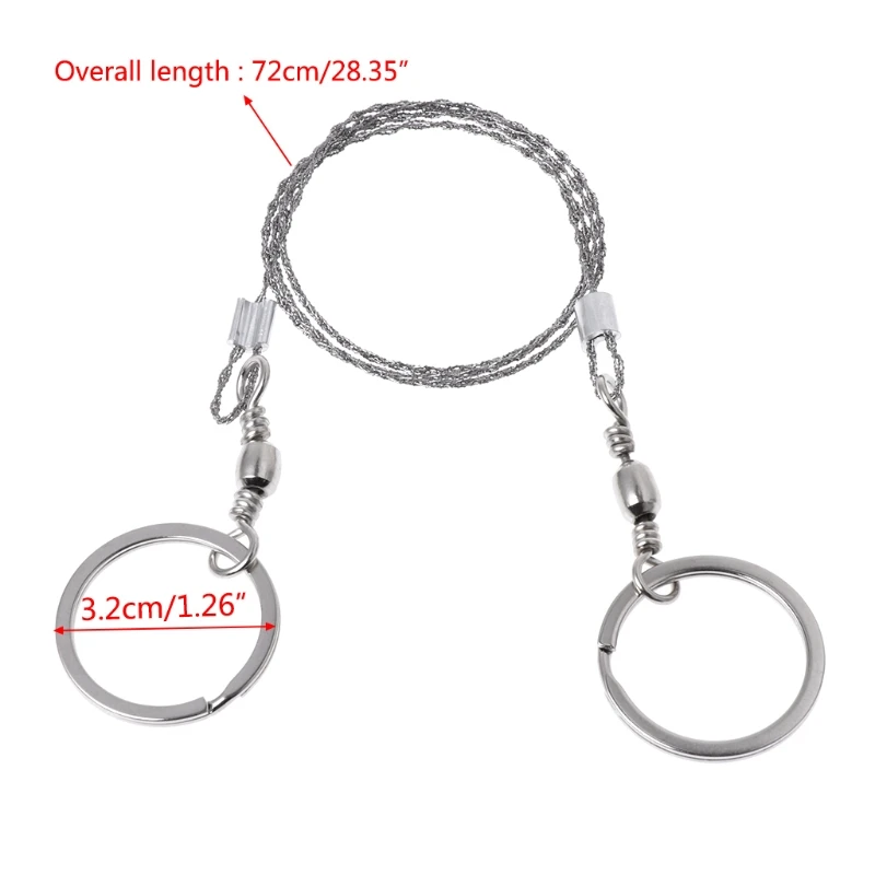 

Emergency Survival Gear Steel Wire Saw Camping Hiking Hunting Climbing Gear