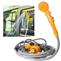 car portable outdoor handheld camping shower with cigarette lighter 12v for outdoor camping car washing dog cleaning