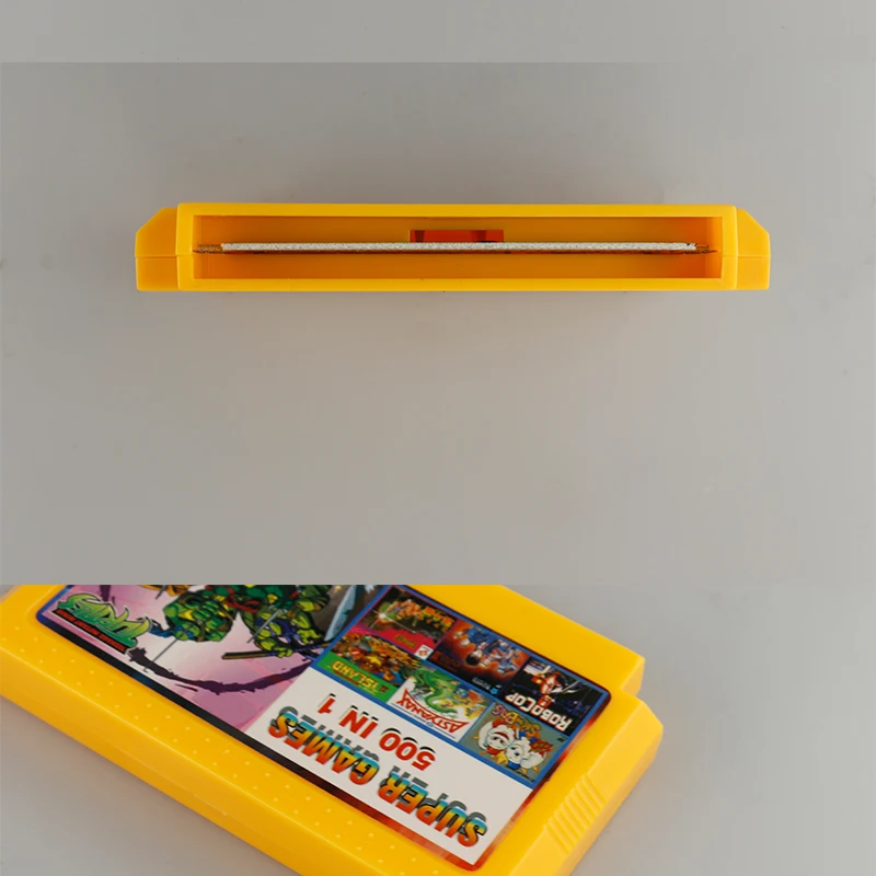 500 в 1 Классические карманные игры в 1 картридж большая желтая игровая карта для 8 бит 60pin игровой плеер