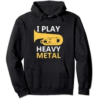 i play heavy metal hoodie tuba player pullover
