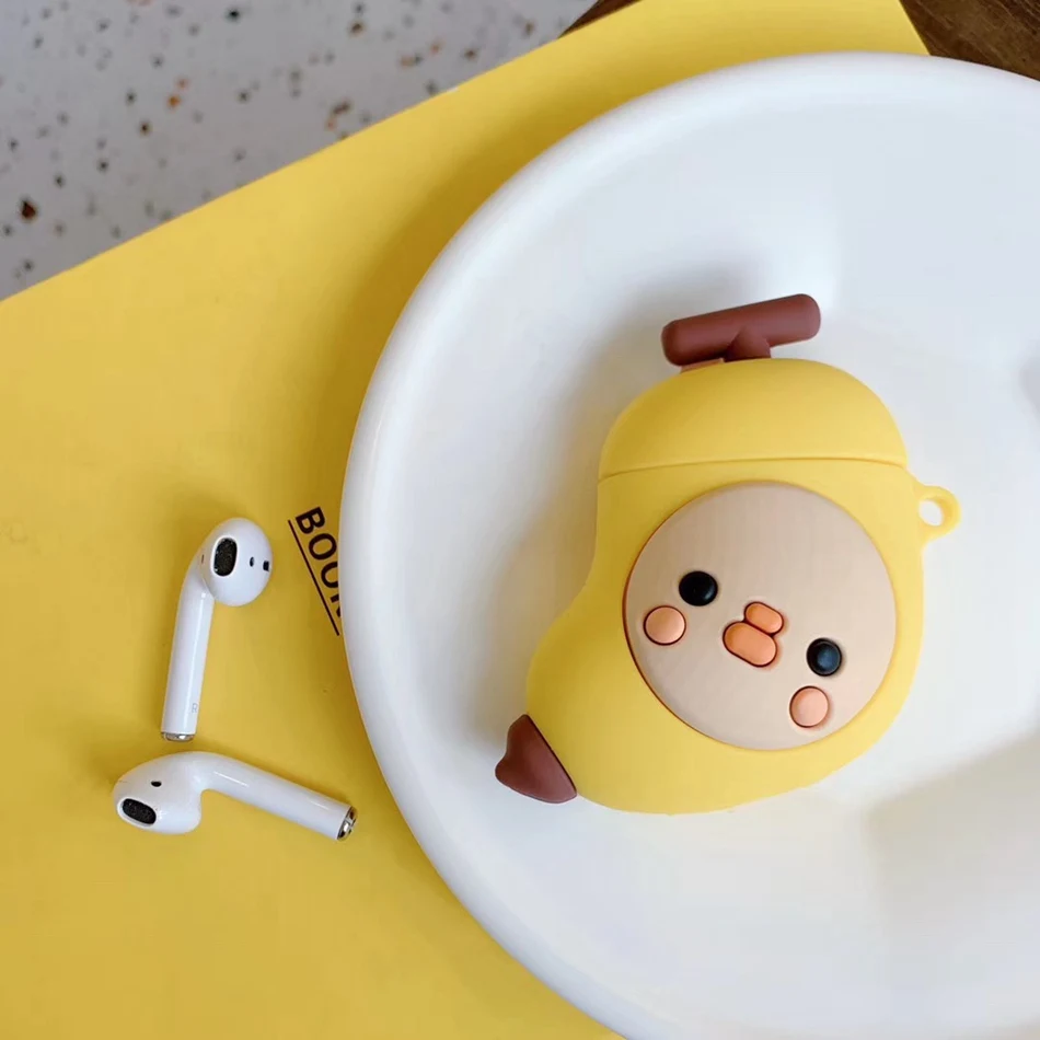 945 3D чехол для наушников s для AirPods 2 Чехол милый эльф мяч мультфильм для Apple Air Pods Защитная крышка для Earpods чехол для наушников кольцевой ремешок - Цвет: 945