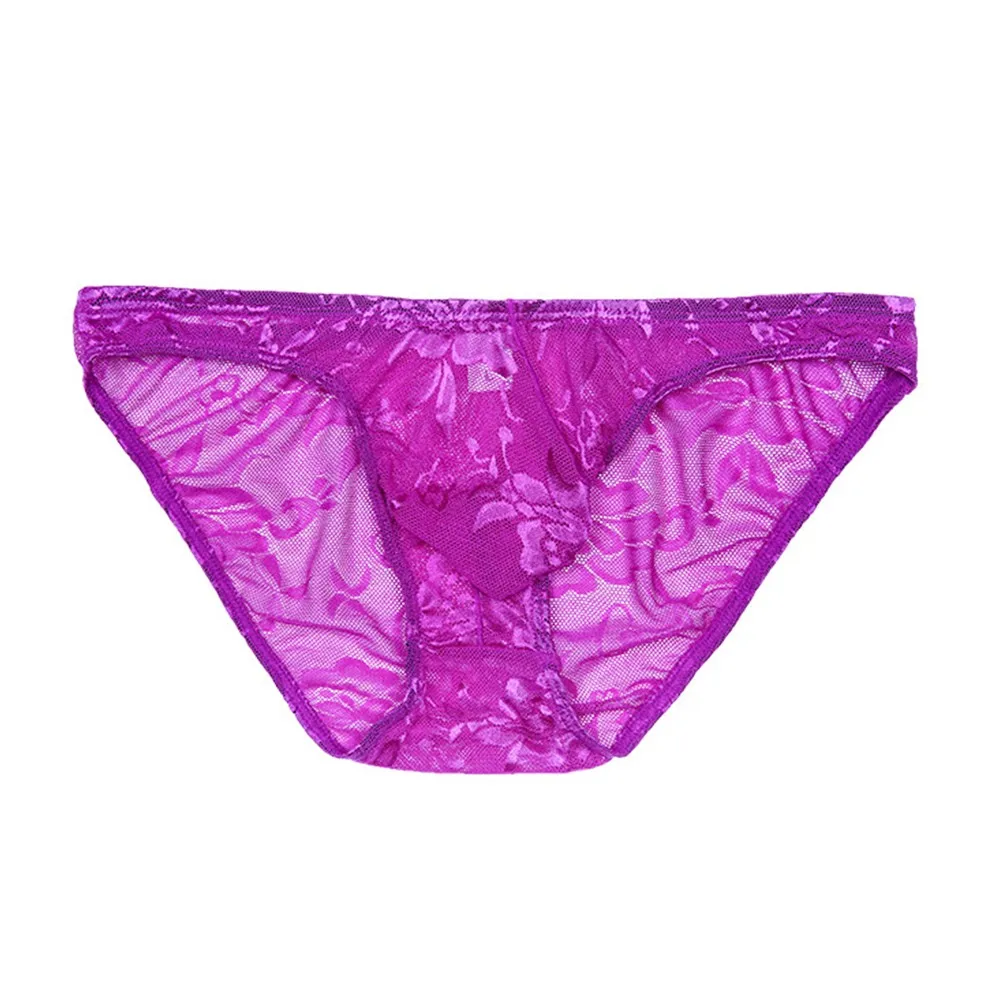 

Sexy Lingerie Men High-Cut Lace Thong Low-Waist Sexy Underwear Sexy Breathable Shorts Briefs Sissy Panties Трусы Мужские