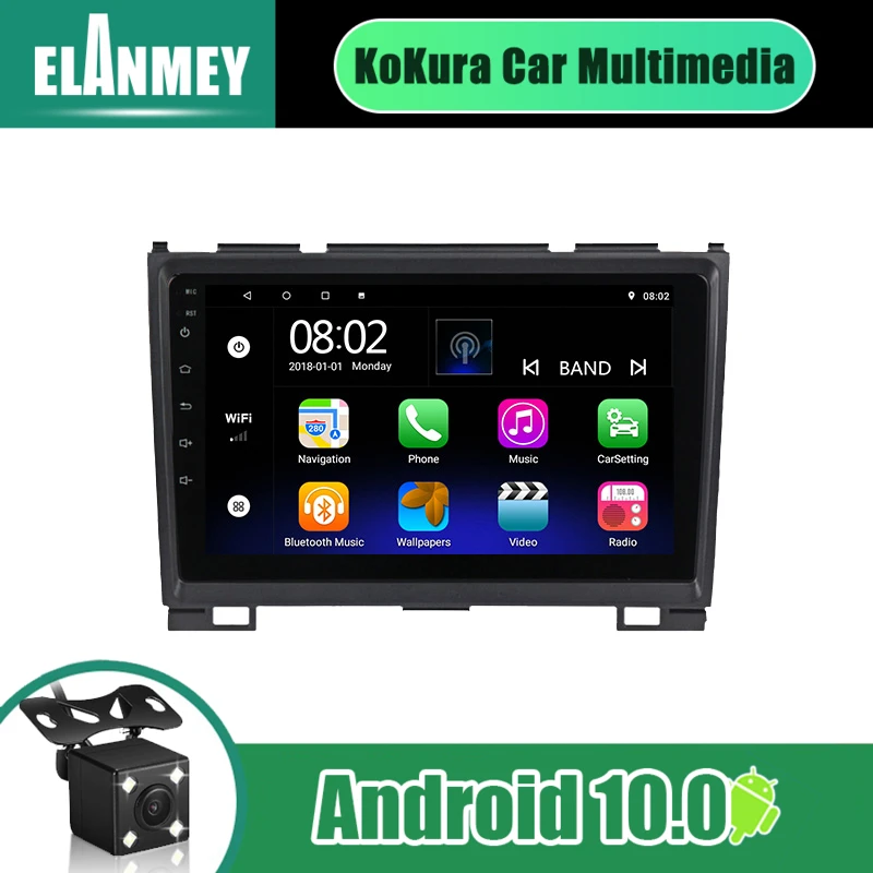 2 Din Автомобильный Радио навигатор GPS Bt плеер 9 дюймов экран для Haval Hover Great Wall H5 H3 2010