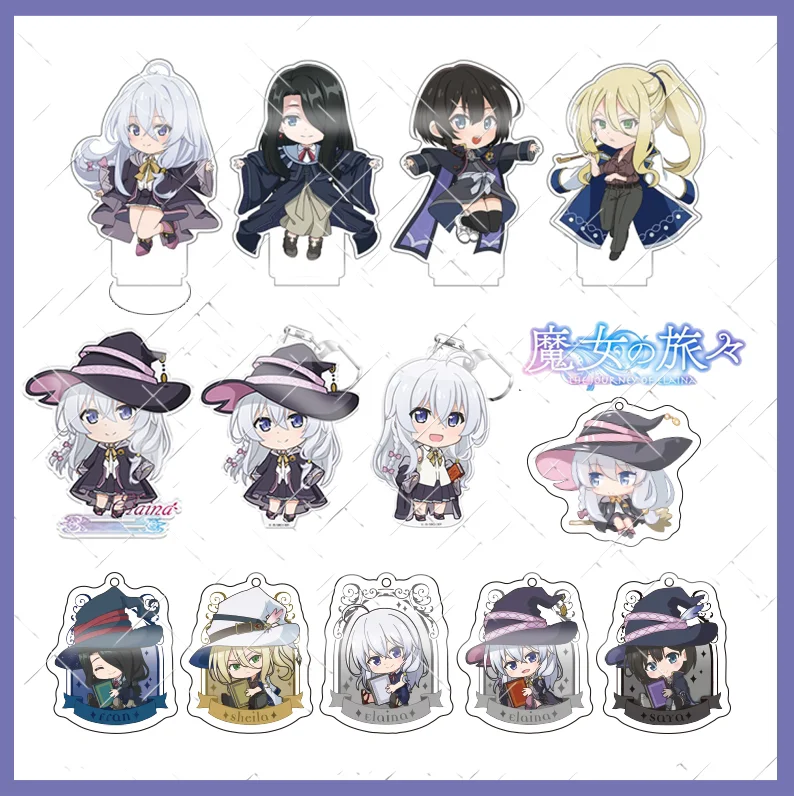 

Anime Wandering Witch: The Journey of Elaina Fran Acrylic Stand Figure Model Plate Display Keychain Pendant Desk Decor Cosplay