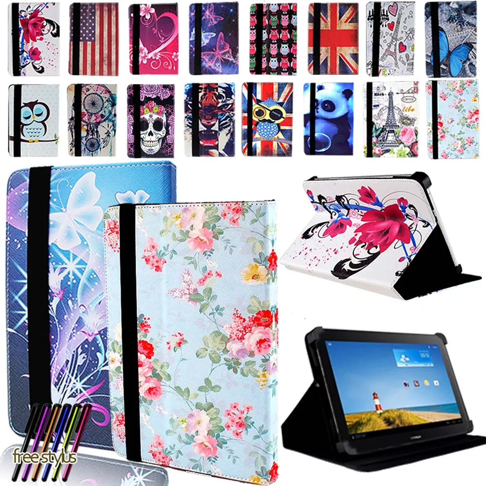

Universal PU Leather Tablet Case For 7" /8"/10" Huawei Honor Pad Anti-shock Shockproof Stand Folding Smart Protection Cover