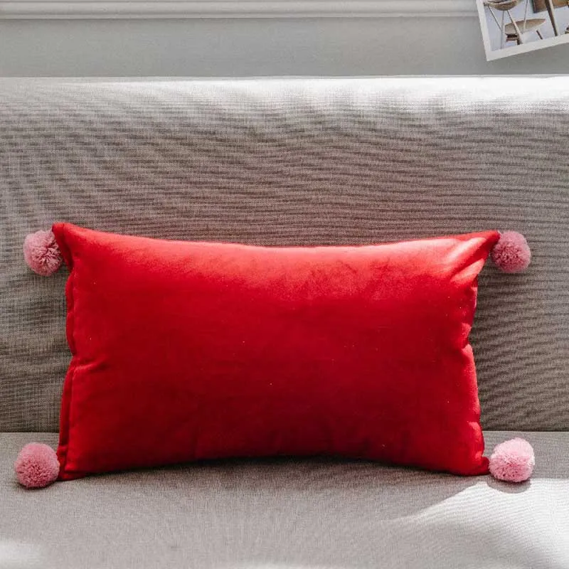 Nodic Style Green Sofa Throw Pillow Cushion Decorative Pillow Home Decor Velvet Pillowcase Luxury Sofa Cushions 30x50cm