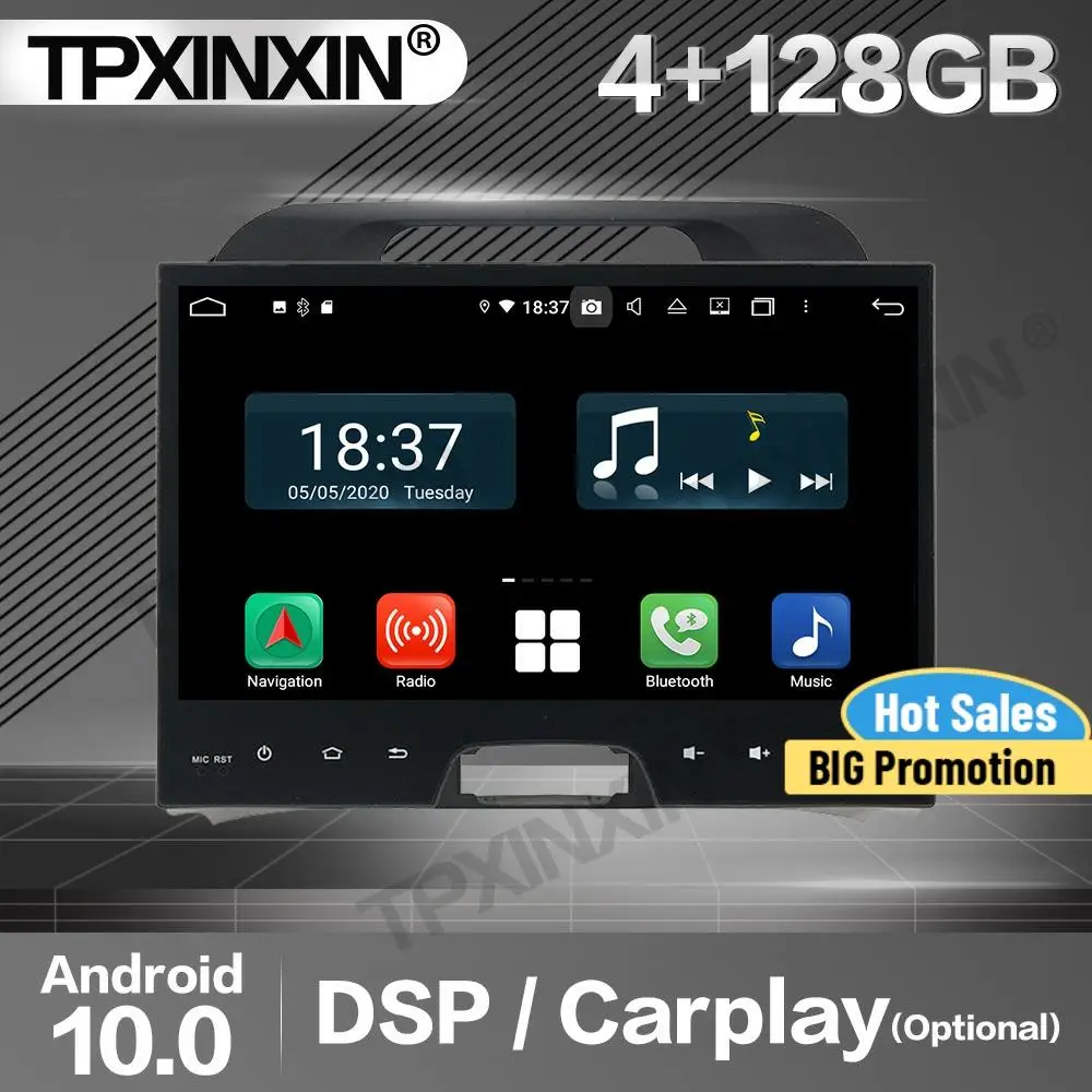 

Автомагнитола 2 Din, 4 + 128G Carplay, стерео приемник, Android для KIA Sportage 2010, 2011, 2012, 2013, 2014, 2016, 2015, GPS-плеер, аудиоблок