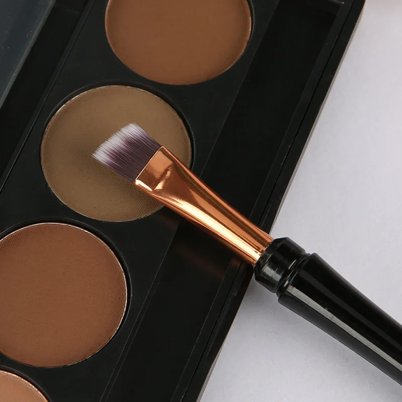 Двусторонние кисти для бровей расческа профессионального макияжа пудры