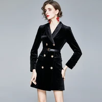 dresses for women 2021 autumn lightly mature socialite temperament v neck long sleeve short business suit skirt
