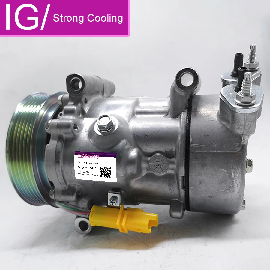Для компрессора Sanden SD6V12 peugeot 206 307 Citroen Fiat 1449 1450 6453XJ 6453QG 6453QE 6453Q 9655191680 9671456680