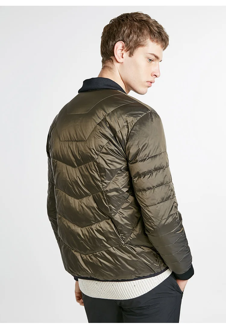 JackJones Мужская зимняя бейсбольная куртка с воротником с тепловым пухом | 218412510