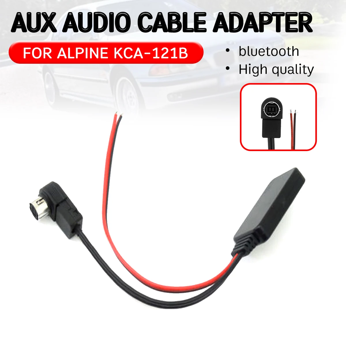 Bluetooth Aux приемник для альпийских KCA 121B кабель адаптер ALPINE 9887/105/117/9855/305S 13 Pin аудио