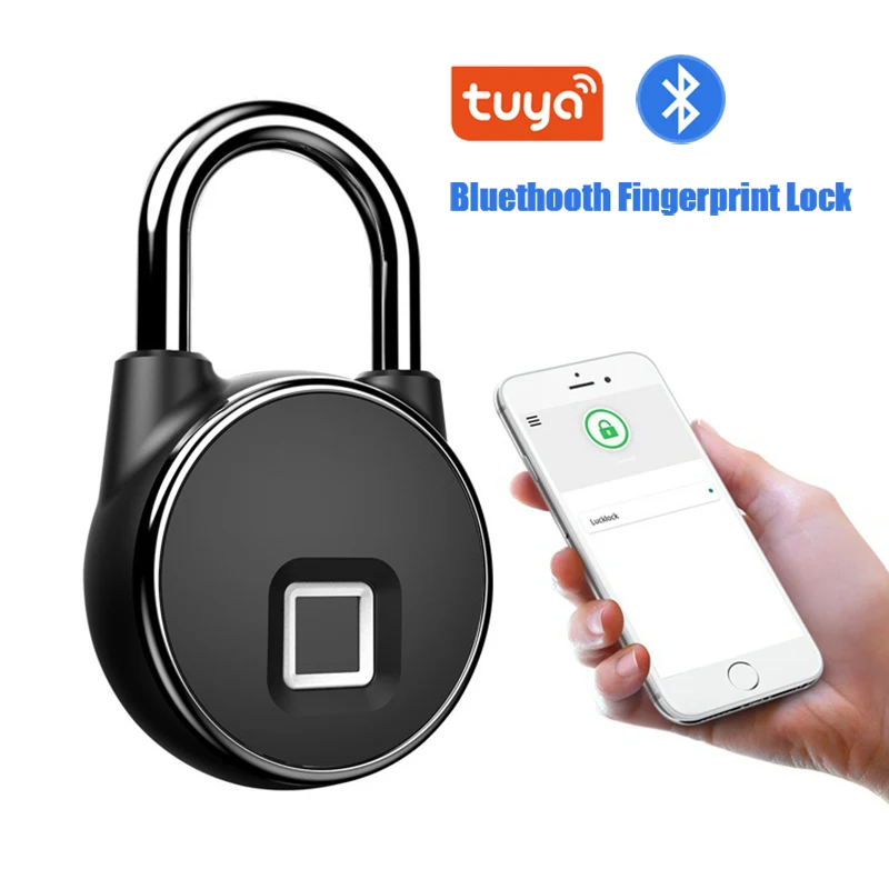 

Bluetooth Fingerprint Lock Tuya Smart APP Unlock Waterproof Fingerprint Padlock Home Warehouse Lock Trunk Fingerprint Lock