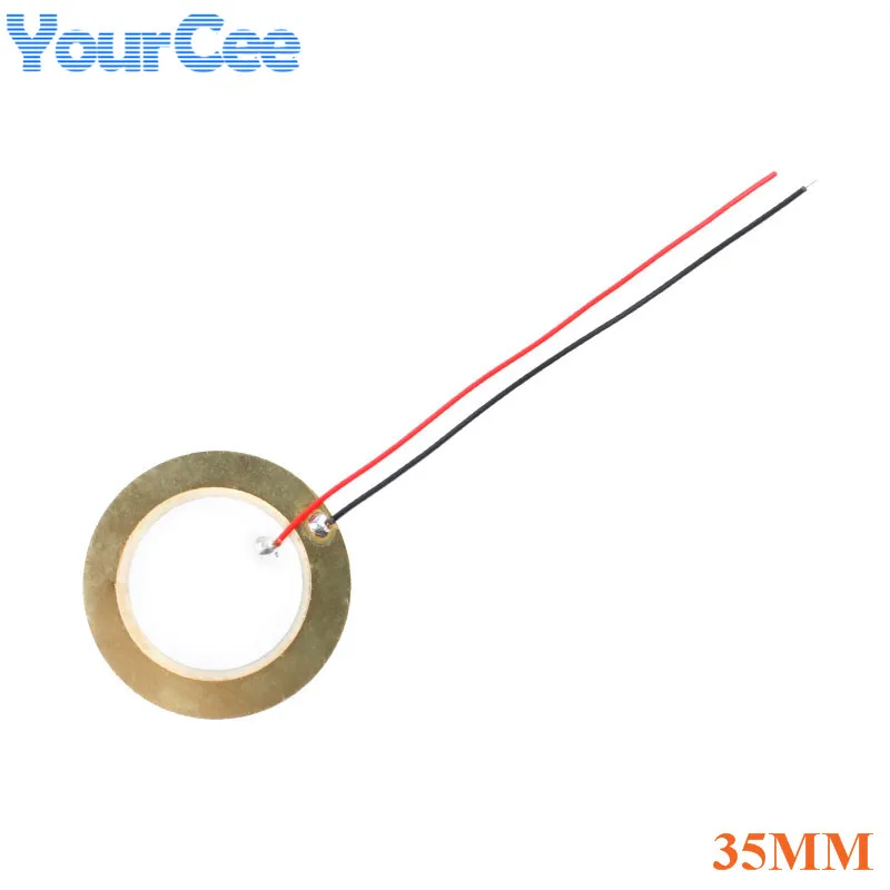 10pcs Piezoelectric Piezo Ceramic Wafer Plate Sounder Sensor Dia 12MM/15MM/18MM/20MM/27MM/35MM/50MM For Buzzer Loudspeaker | Электронные