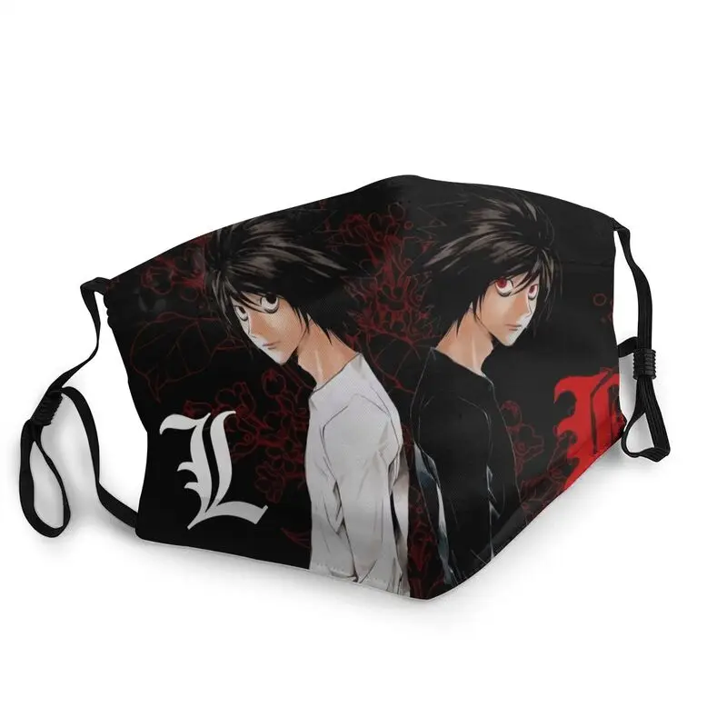 

Anime Death Note L Light Yagami Adjustable Mouth Face Mask Men Women Japan Manga Mask Anti Dust Protection Respirator Muffle