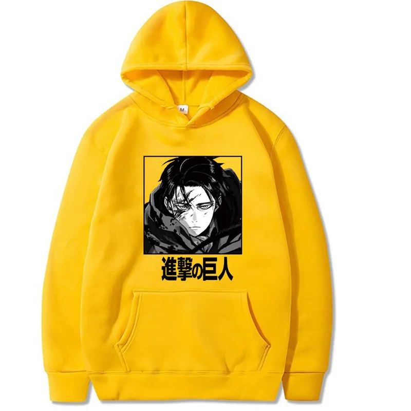 Толстовка с японским аниме принтом атака на Титанов для мужчин и женщин свитшот