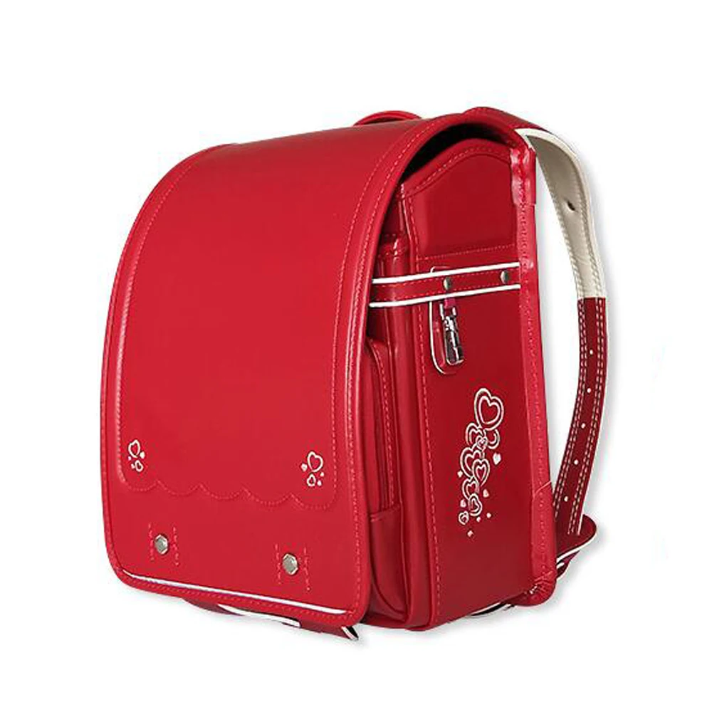 Ортопедический школьный рюкзак Randoseru для девочек, детский рюкзак с вышитыми цветами для принцесс, водонепроницаемая школьная сумка в японс...