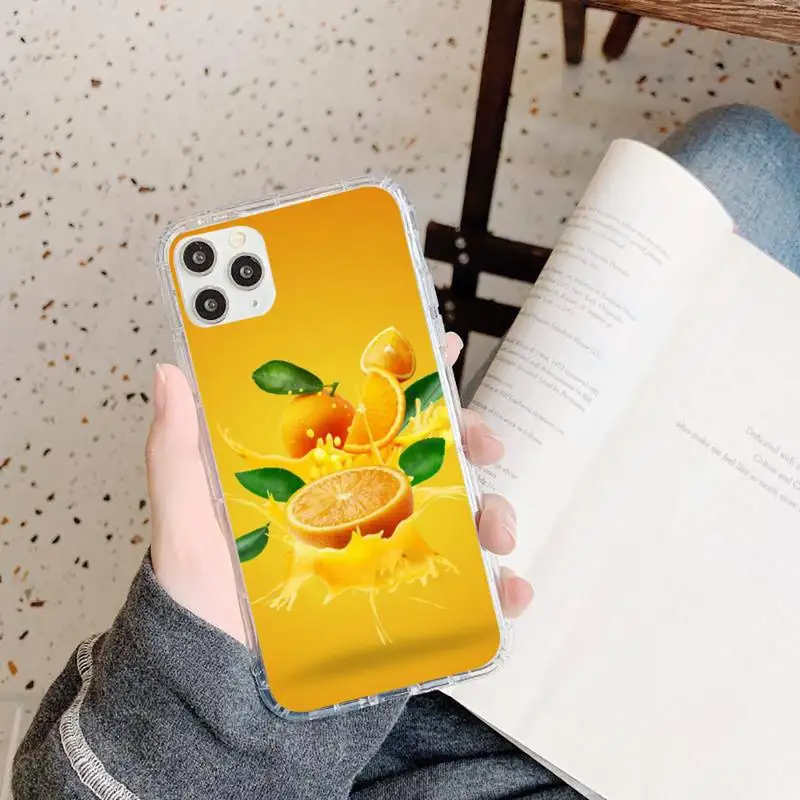 

Fruit strawberry banana orange Phone Case Transparent soft For iphone 5 5s 5c se 6 6s 7 8 11 12 plus mini x xs xr pro max