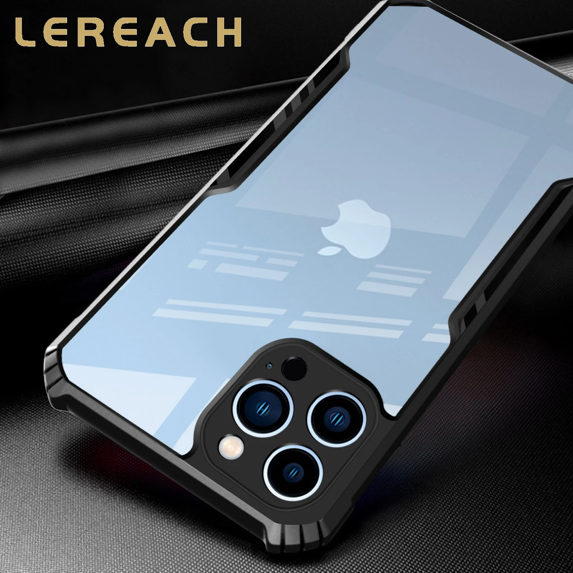 

Lereach Silicone Shockproof Matte Phone Case For Apple Phone 12 13 Pro Max X XR XS Max 6 7 8 Plus Transparent Thin Cover