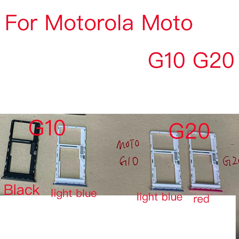 10 шт. держатель для Sim-карты Motorola Moto G10 G20 |