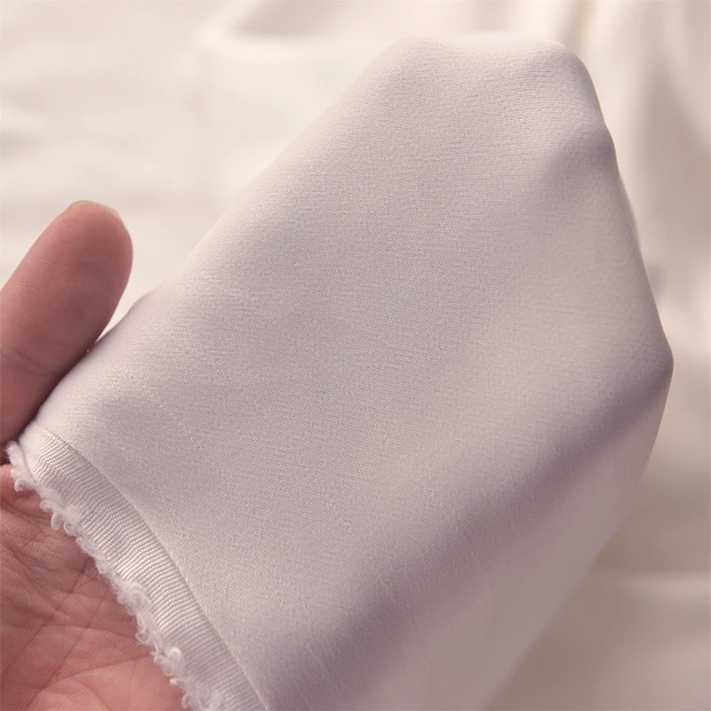 Meow домашняя Изысканная гладкая рисовая белая атласная ткань ручной работы|Ткань|