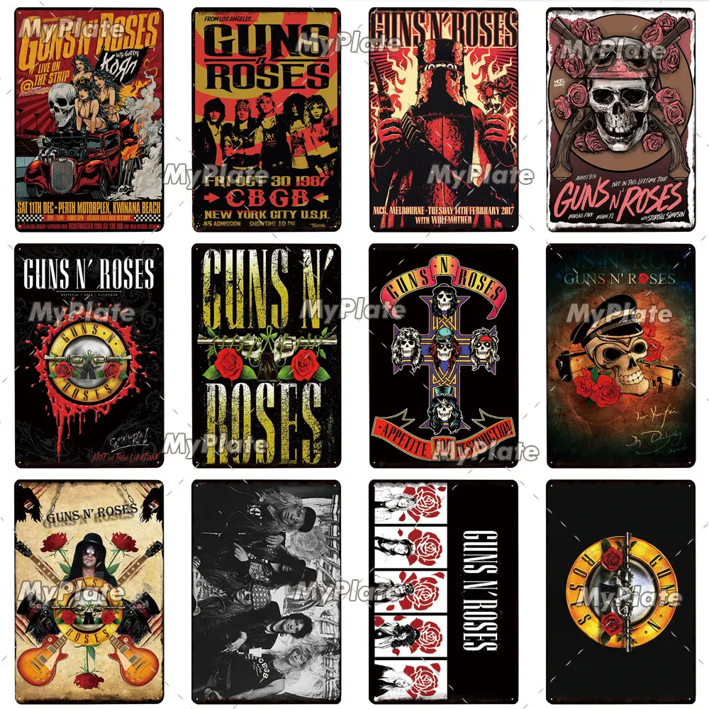 Музыка металлический знак металла плакат Оловянная табличка Винтаж Настенный