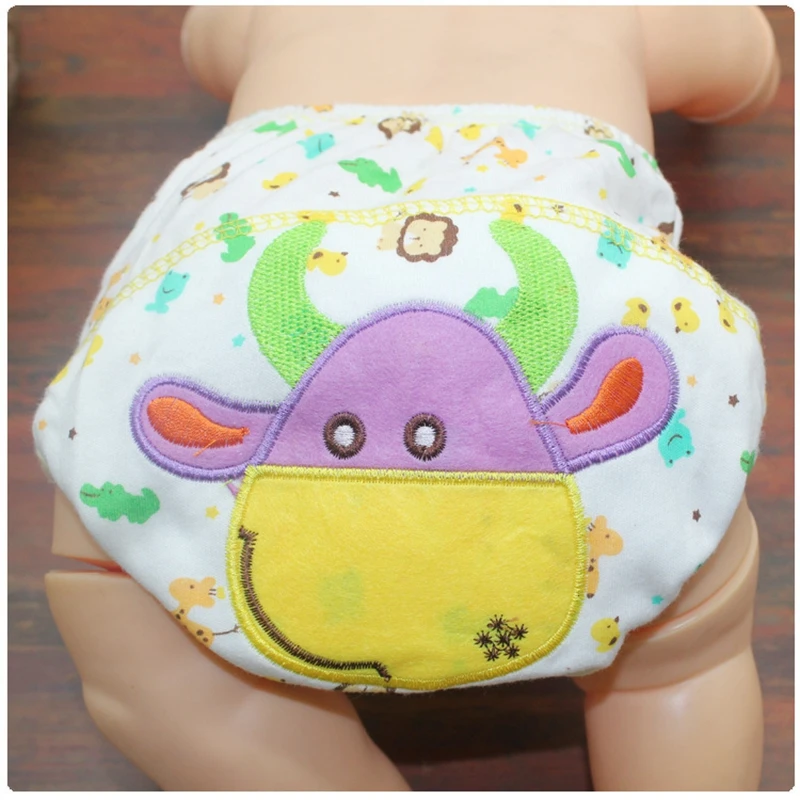 1 шт. детское хлопковое нижнее белье Детские многоразовые подгузники моющиеся