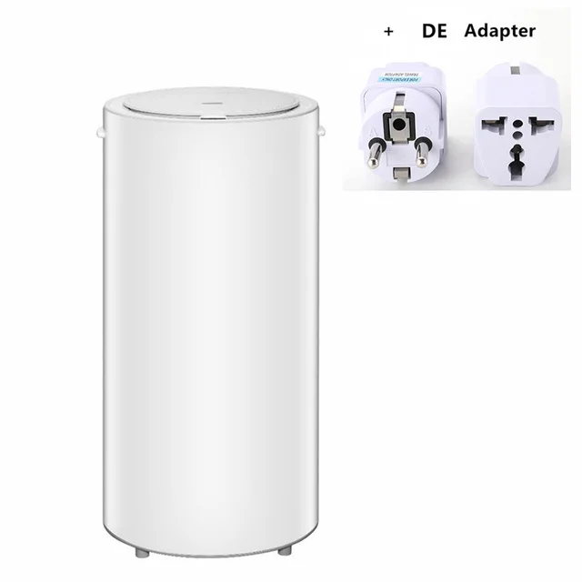 Add DE Adapter Xiaomi Xiaolan умная одежда дезинфекционная сушилка 35L емкость 650 Вт мощность УФ свет стерилизация сушка обуви сушилка - Цвет: Add DE Adapter