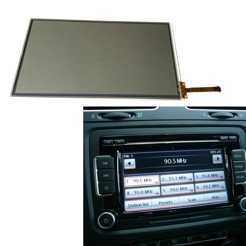

6,5 дюймовый сенсорный стеклянный дигитайзер для Touareg Jetta Golf Passat Beetle RNS510 автомобильный DVD аудио плеер GPS навигация ЖК-дисплей