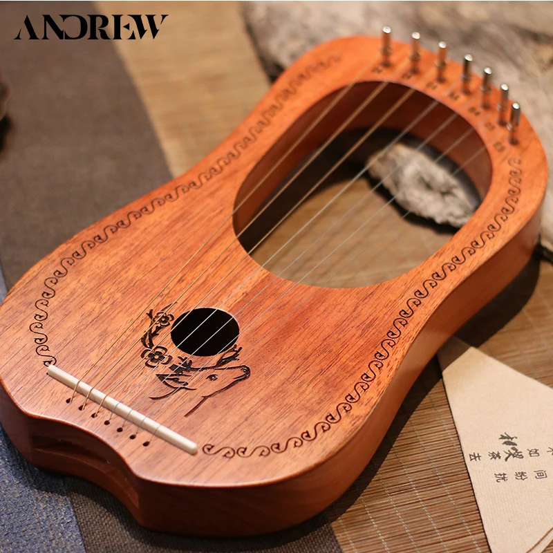 Маленький harp 7/10/16 струны из твердой древесины Энтони компактный портативный