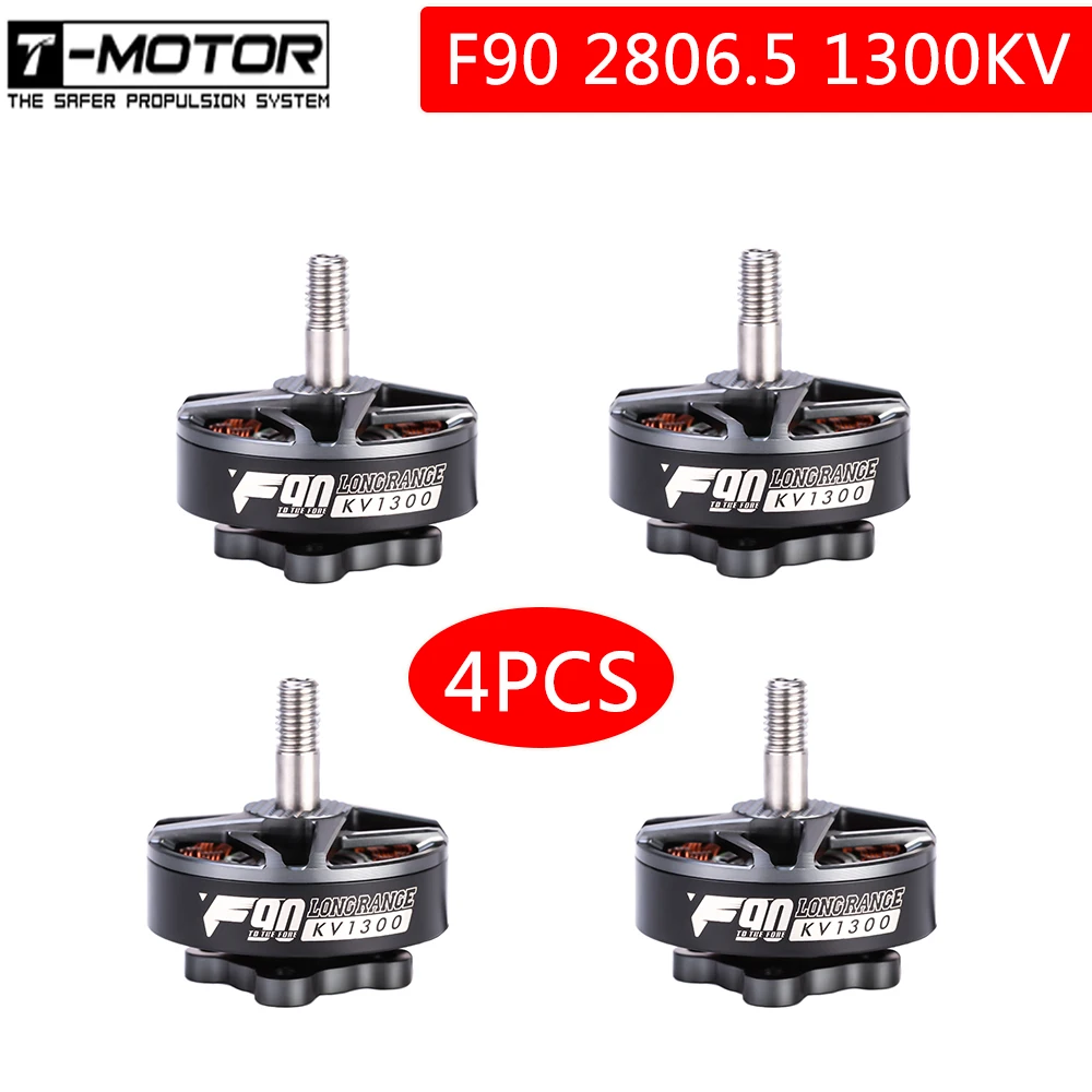 Новые 4 шт. T MOTOR F90 2806 5 1500KV 6S с большим радиусом бесщеточный двигатель для RC FPV Racing