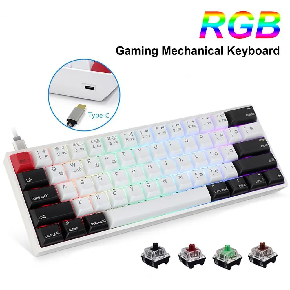 

Клавиатура игровая Механическая с RGB-подсветкой, легкая