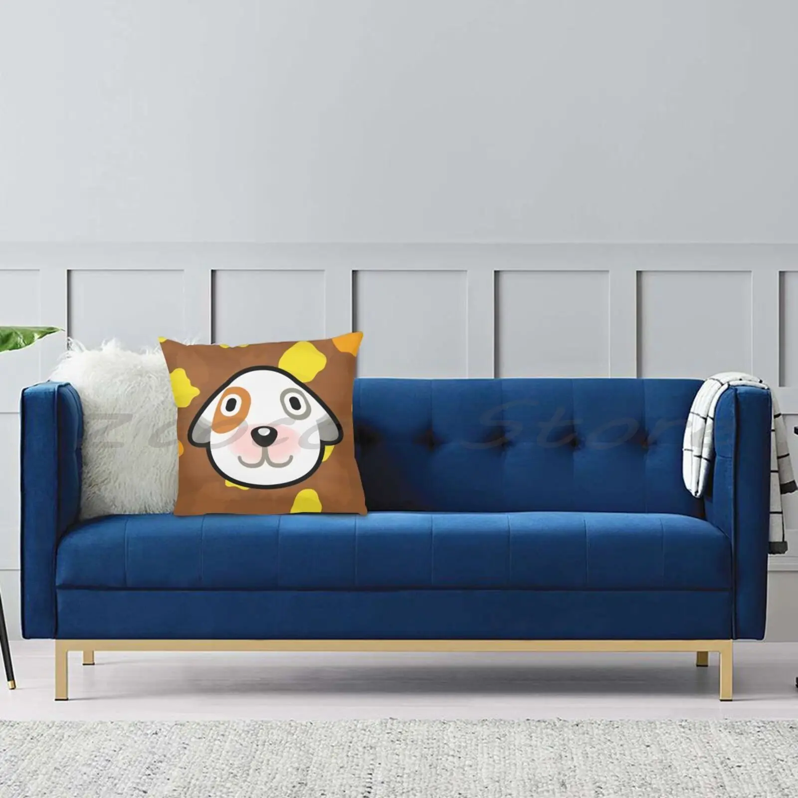 Кости животные персонализированный Diy узор плюшевая льняная бархатная Удобная