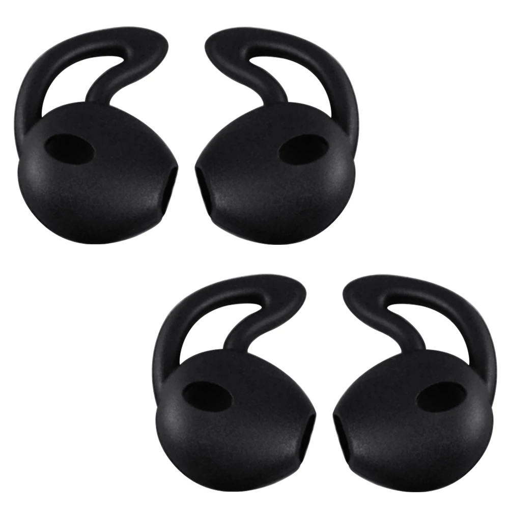 Vococal 2Pairs Eartips in-ear Headset Earbuds Cover for Apple Airpods iPhone 7 6 6S Plus 5 5S SE EarPods Earphone Black images - 6