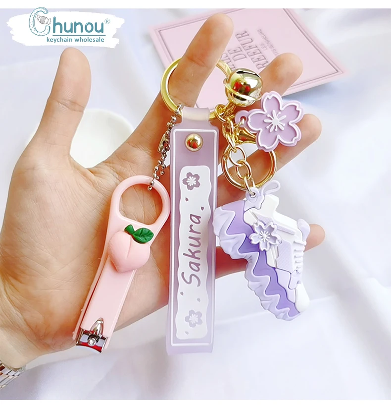 Personality Creative Plush Sneakers Pendant Keychain  Fashion Lady Bags Mobile Phone Charm Key Chain  Couple Gift Cute Keychain