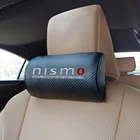 Автомобильные Значки Nismo на подголовник сиденья, подушка для шеи, аксессуары для Nissan Qashqai j11 j10 X-Trail t32 Juke Tiida Leaf 350z