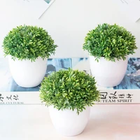 1pc artificial grass ball green plant bonsai miniascape wedding party home table bonsai decor