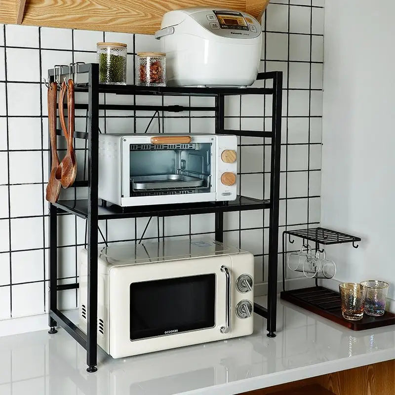 

Organization Etagere Cucina Almacenaje Adjustable Microwave Shelf Organizador Cozinha Cuisine Cocina Kitchen Storage Rack Holder